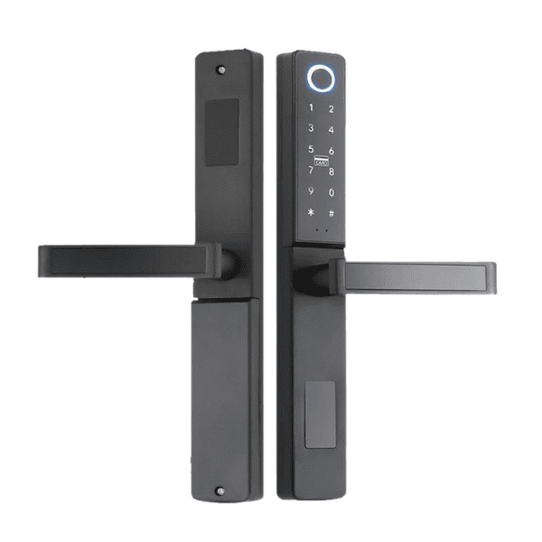 Smart Biometric Door Lock for Aluminum Doors - Black Color
