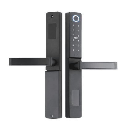 Smart Biometric Door Lock for Aluminum Doors - Black Color