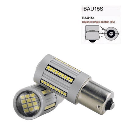 CANBUS - BAU15S LED Turn Signal Indicator Bulbs Amber Colour Set of 2