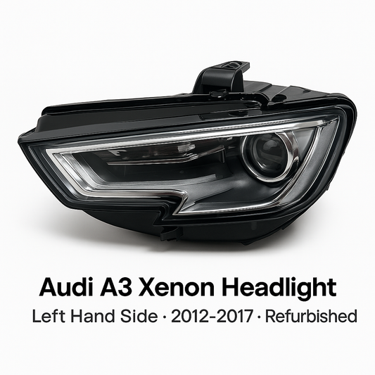 Audi A3 Xenon Headlight Left Side (Refurbished OEM) - 8V0941005D