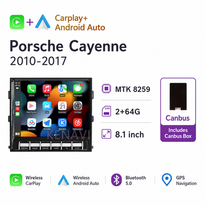 Porsche Cayenne 13+ Multimedia Android Navigation Low Spec