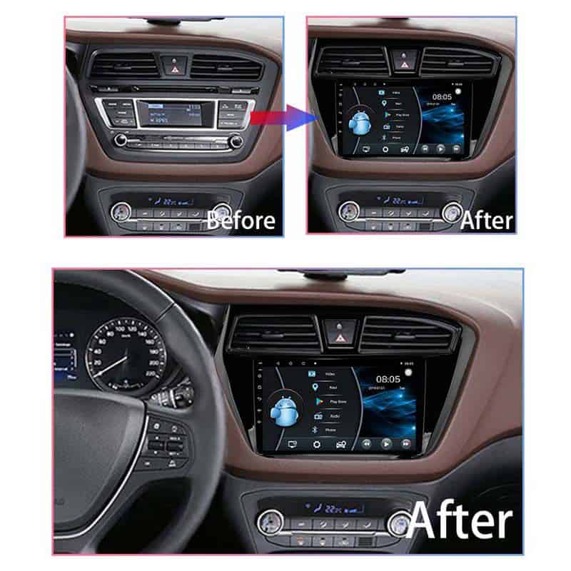 Hyundai i20 15-17 Android 9" Navigation Multimedia with CarPlay/AndroidAuto