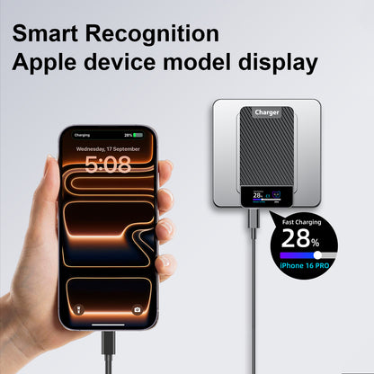 72W GaN Ultra-Slim Fast Charger with Digital Display