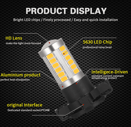PY24W LED Indicator Globes - Set of 2