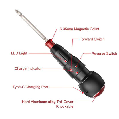 Cordless Electric Screwdriver Set, 10 in 1, Powerful, 3.6V