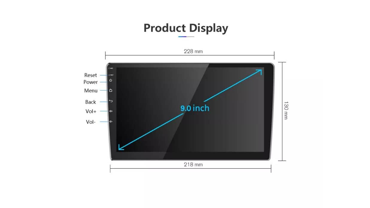 Universal 9inch Android Navigation Carplay/Android Auto Bluetooth Touch
