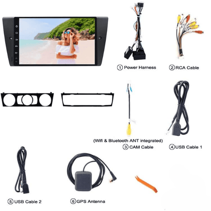 BMW E90 3 Series 04 -12 Android GPS Navigation with Carplay/Android Auto