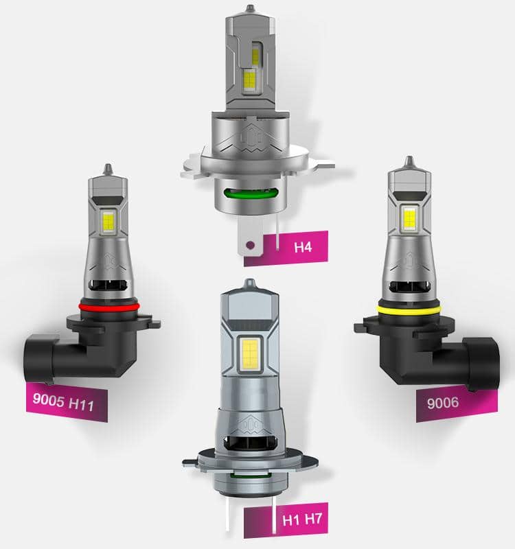 H11  Cool White Mini Size Easy Install Led Car Bulb Headlight