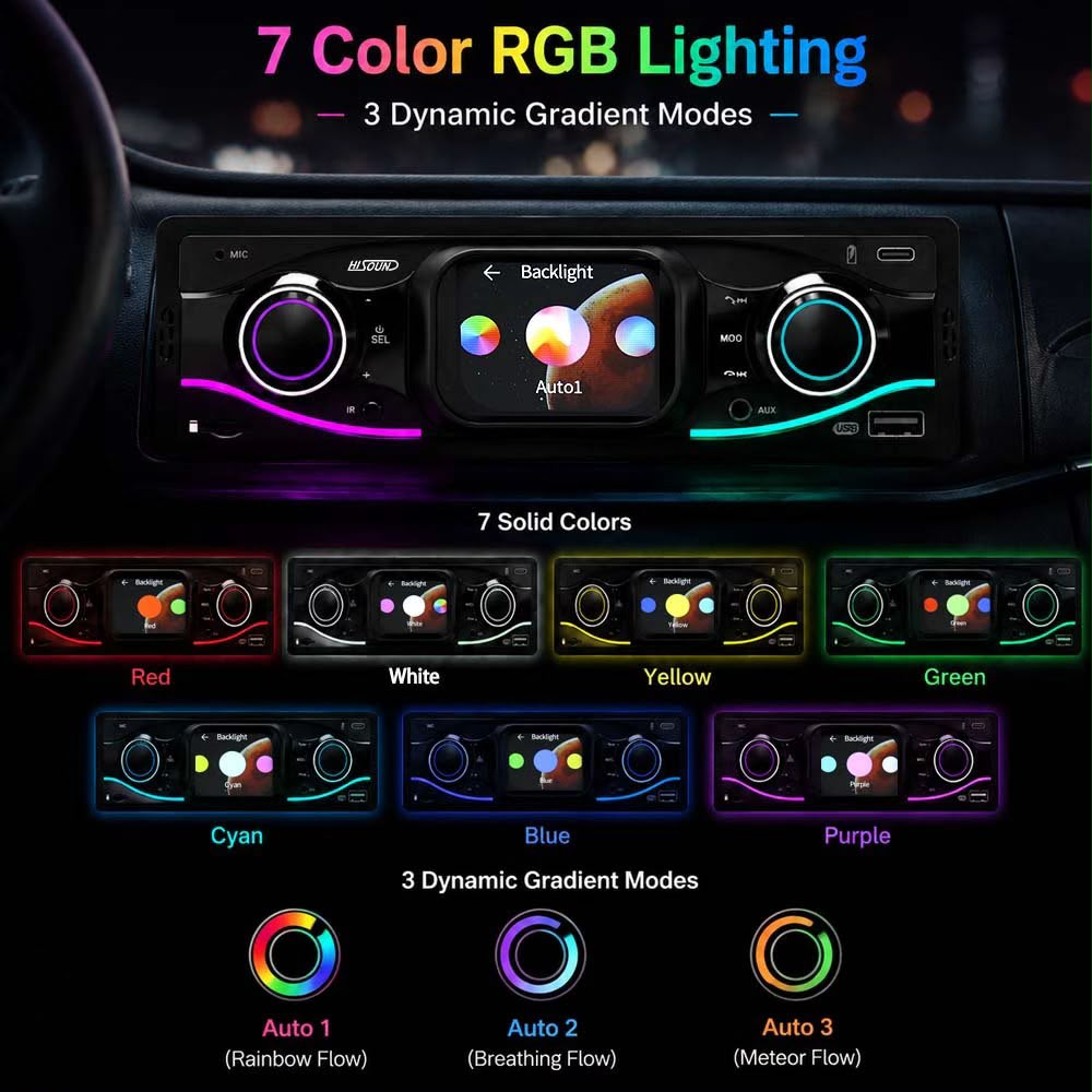 Modern 1 Din MP3 Universal Touchscreen Upgrade