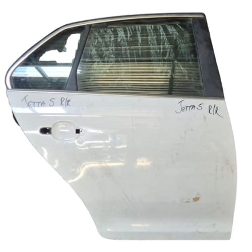 VW Jetta Mk5 Right Rear Door Assembly – Minor Dent Damage Present – Lock &amp; Outer Handle Not Included