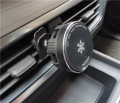 Qi2 Magnetic Car Wireless Charger with Cooling Fan