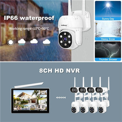 4-Channel Wireless CCTV System with 10.1″ LCD Monitor & Two-Way Audio (New Model)