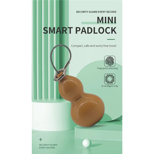 Mini Fingerprint Smart PadLock - Tuya App Controlled - Green