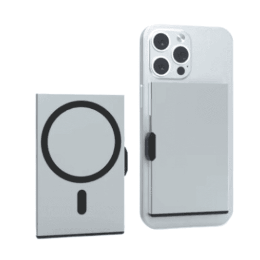 Magsafe RFID Anti Theft Magnetic Aluminum Card Holder Wallet - Dark Grey