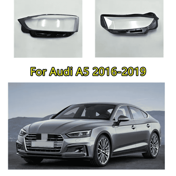 Audi A5 (2016-2019) Headlight replacement lens - Left Side