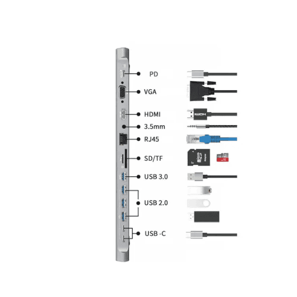 13 in 1 Type-C Multi-Function Docking Station
